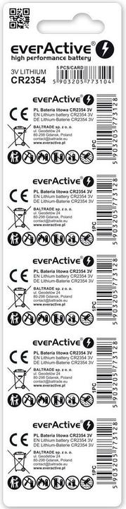 Produktbild Everactive High Performance Battery (5 Stk., CR2354, 560 mAh)