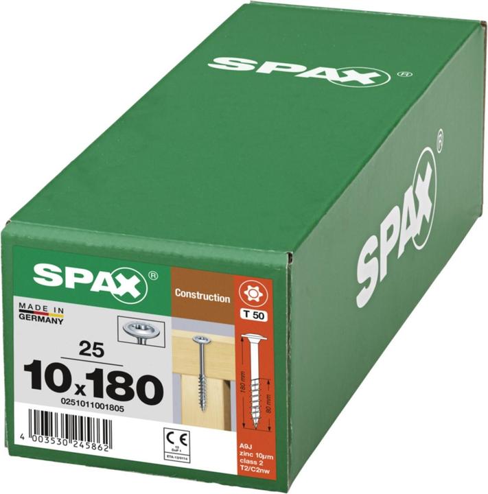 Produktbild Spax Tellerkopf T-Star Plus T50 Teilgewinde Wirox (25 Schrauben pro Stück)