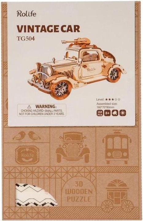 Immagine prodotto Robotime Puzzle 3D in legno - Auto d'epoca (164 pezzi)