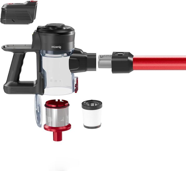 Actual product image H.Koenig Hand vacuum cleaner UP600, bagless, cordless, 100W