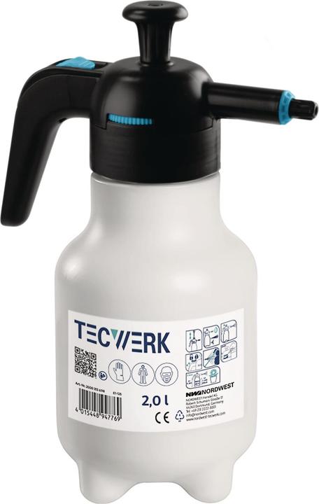 Tecwerk Drucksprüher 2 l FPM Dichtung, Kunststoff-Düse (2 l)