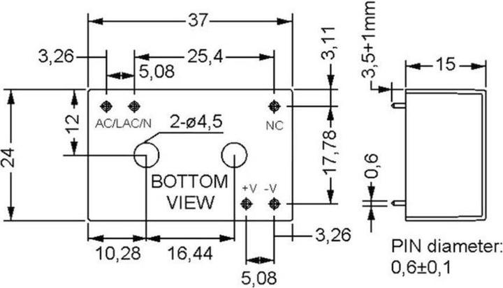 Actual product image MeanWell Print power supply