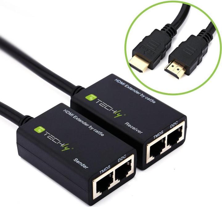 Actual product image Techly HDMI - RJ45