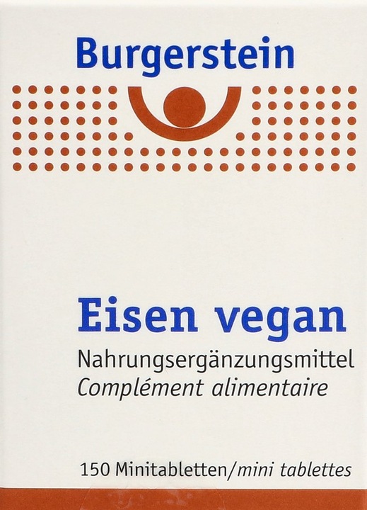 Energie-Label Burgerstein Eisen vegan (1 Stück, Tabletten, 115 g)