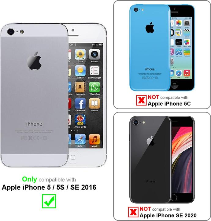 Produktbild Cadorabo TPU Brushed Cover (Apple iPhone 5)