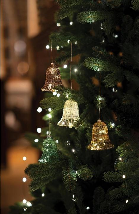 Actual product image Sirius LED tree ornament Luna bell, Ø 9 cm (1 -part)