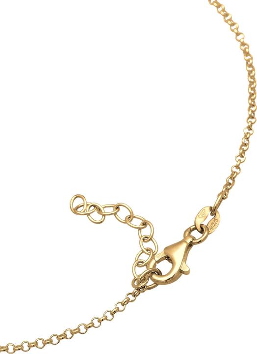 Immagine prodotto Elli Gioielli da piede Stella di mare con perla Spiaggia marittima Argento 925 (Argento 925 placcato oro, Nessuna pietra, Perle coltivate d'acqua dolce, 22 cm)