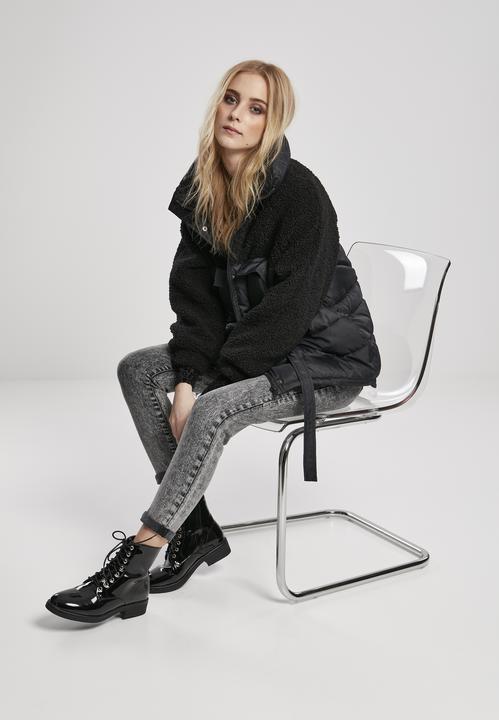 Immagine prodotto Urban Classics Giacca Sherpa Mix Puffer da donna (M)