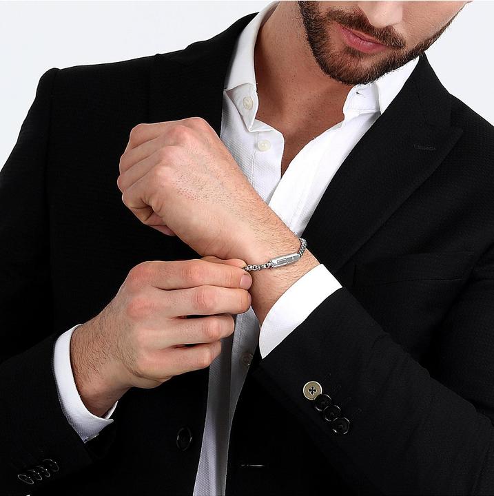 Image du produit Maserati Bracelet en acier (22 cm, Acier inoxydable)