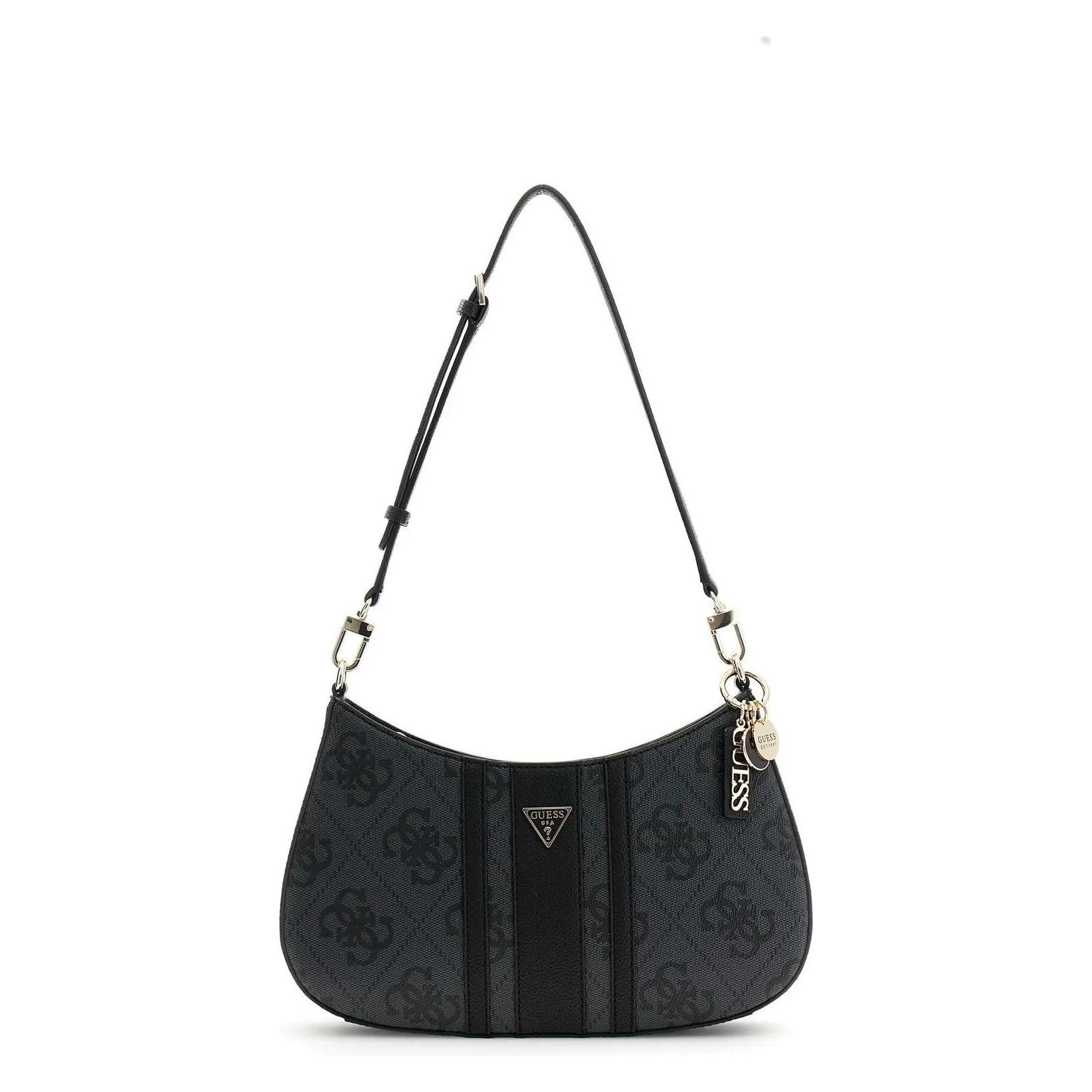 Guess, Damen, Handtasche, Noelle Ii Top Zip Shoulder Bag, Braun
