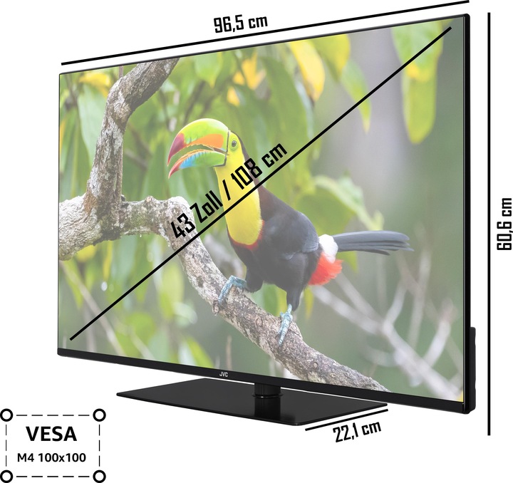 Actual product image JVC LT-43VU6355 LED-TV (43", LED, 4K, 2023)