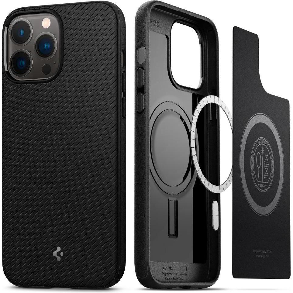 Spigen Mag Armor (Apple iPhone 13 Pro Max), Smartphone Hülle, Schwarz