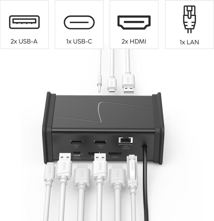 Actual product image Hama USB-C-Docking-Station 9 Ports (USB-C, 9 ports)