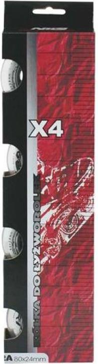 Produktbild Nils PU 80x24 82A TRANSPARENTE ROLLEN (4 Stk.) EXTREME (80 mm, 82a)