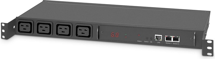 Produktbild Digitus Edge-System Schrank, pass. Kühl., 26HE 600x1000 mm inline metered PDU, ATS, RMS, sensor (10.86 HE, 19 Zoll Rack)
