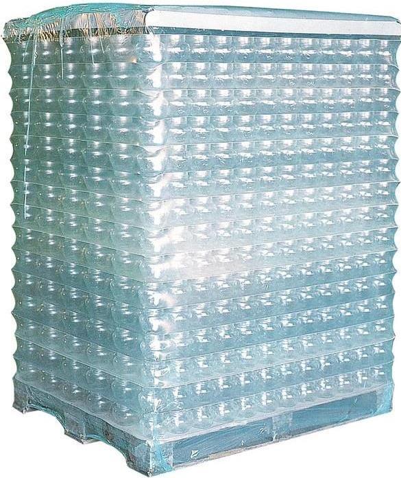 Transpak Schrumpfhaube Masse 1250+850x1800mm Stärke 125µ LDPE transparent Seitenfalte (50 x)