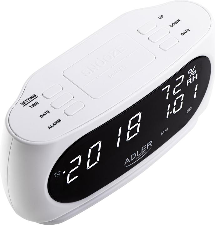 Produktbild Adler Budzik AD 1186 white