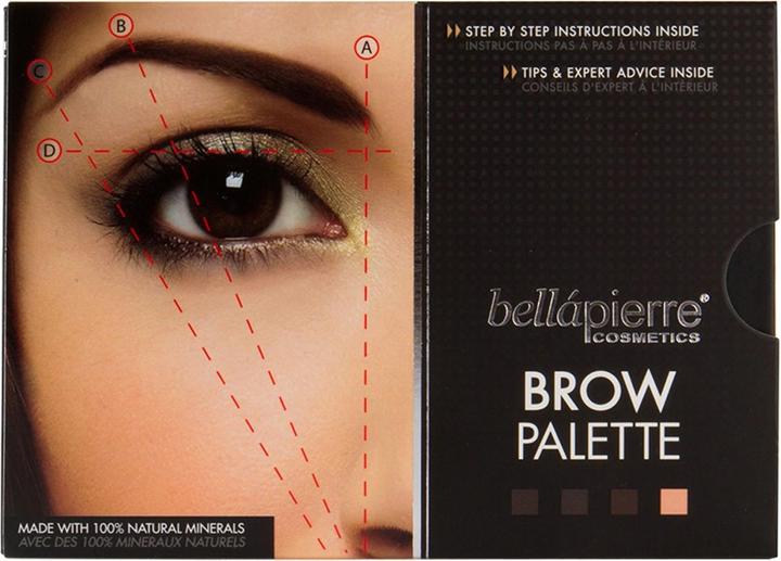 Actual product image Bellapierre Cosmetics Brow Palette