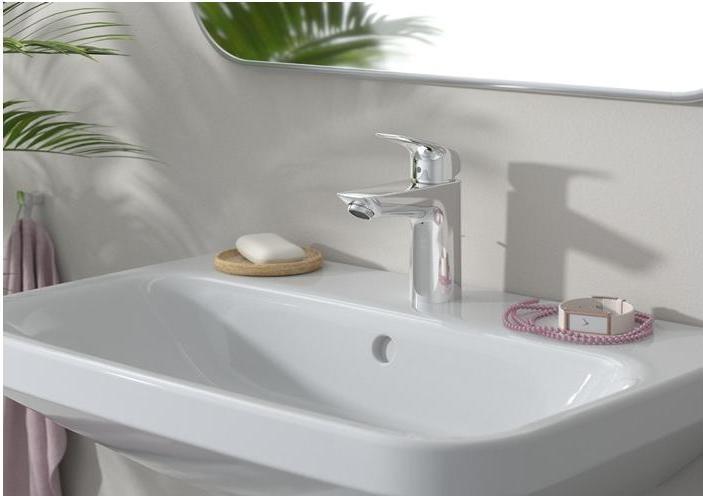 Actual product image hansgrohe Logis single-lever basin mixer 100 with pop-up waste