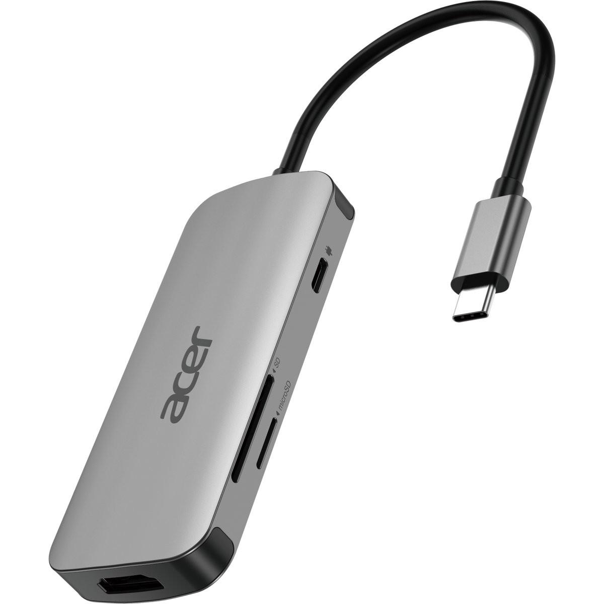 Acer Adaptater 7in1 Type C : 1 x typeC (USB-C) (HP.DSCAB.018)