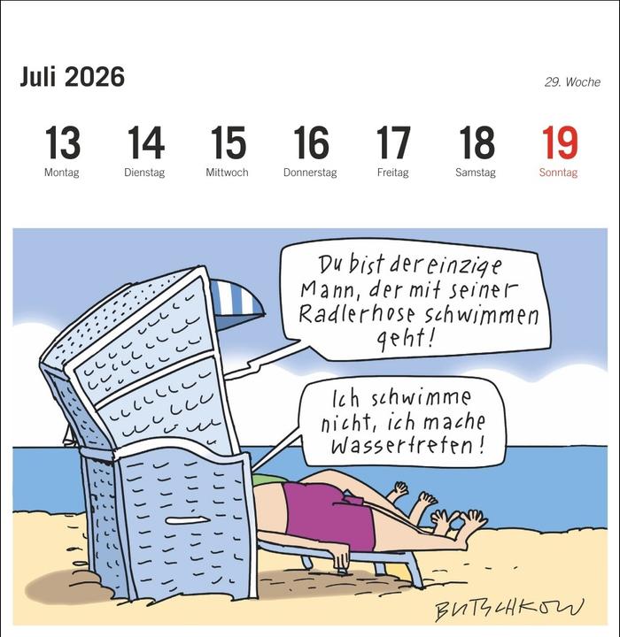 Produktbild Peter Butschkow: Fahrrad unser Premium-Postkartenkalender 2026 (165 x 177 mm)