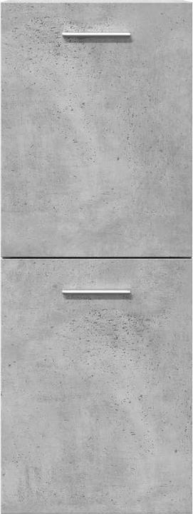 Actual product image vidaXL 4-piece bathroom furniture set concrete grey wood-based bathroom furniture set