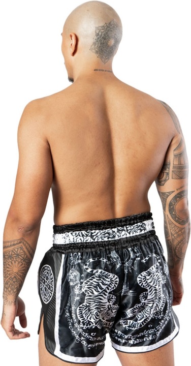 Produktbild 8Weapons 8 WEAPONS Muay Thai Shorts Carbon - Sak Yant Tigers black XXL (L)