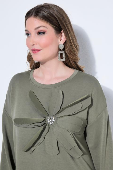 Produktbild Miamoda Sweatshirt, A-Linie, verzierte 3D-Blüte (48)