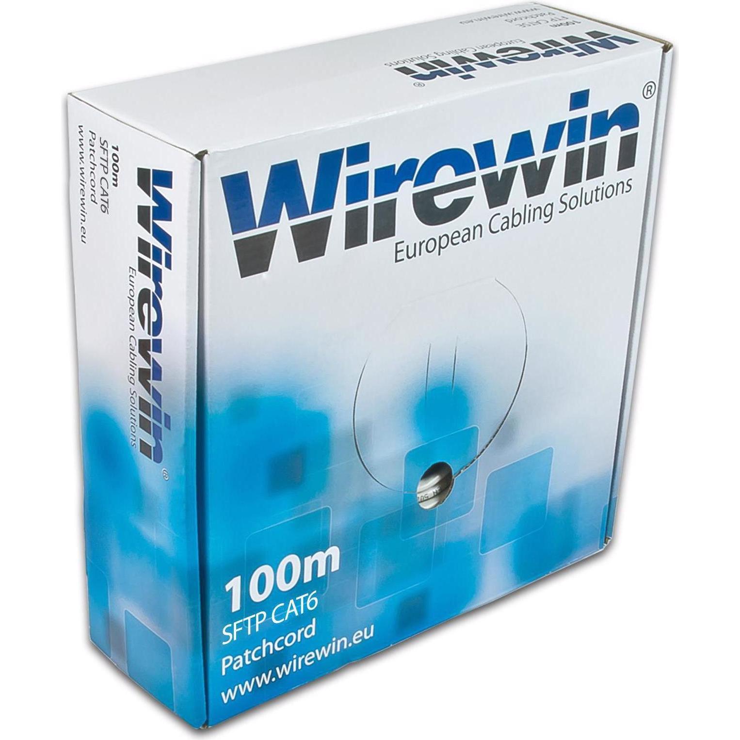 Wirewin Netzwerkkabel (S/FTP, CAT6, 100 m), Netzwerkkabel