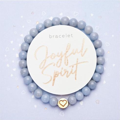 Immagine prodotto HCA Armband - "Joyful Spirit" - Angelit (18 cm, Gemma angelite)