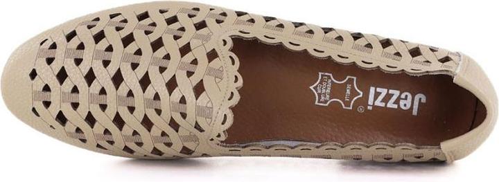 Image du produit Jezzi Women's leather openwork shoes, beige, OL50-1 (37)