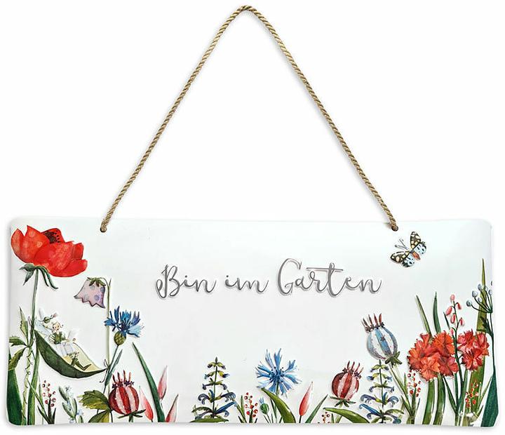Produktbild Dekoschild. Bin im Garten