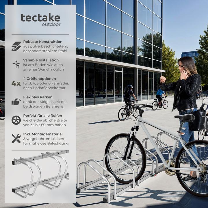 Actual product image tectake Bicycle stand