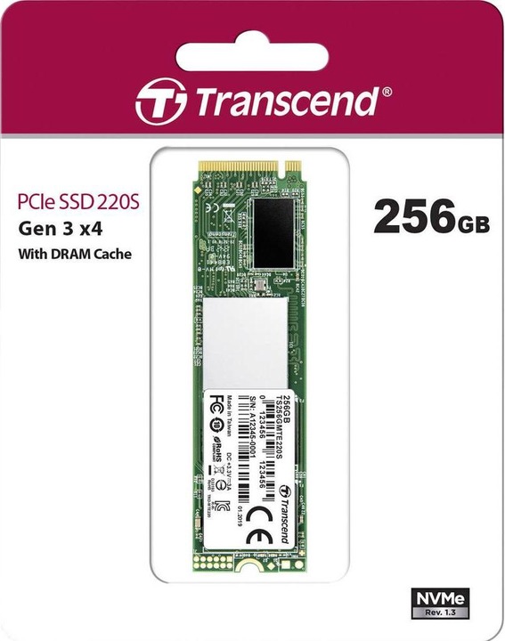 Actual product image Transcend 220S (256 GB, M.2 2280)