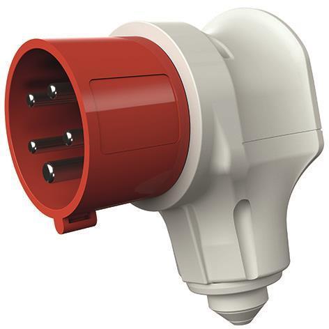 Actual product image Mennekes 16A5P 6H400V Right-angle plug 3982 VarioTOP IP44 (CEE 7/4)