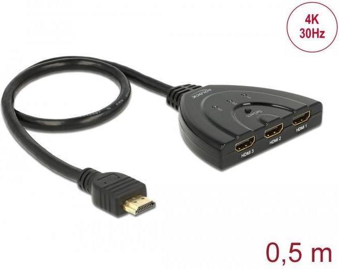 Produktbild Delock HDMI Switch 3:1 Bidirectional
