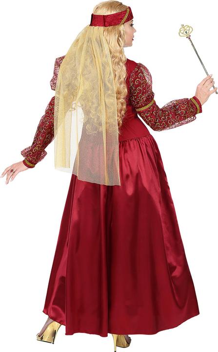 Image du produit Widmann PRINCESSE MÉDIÉVALE (robe avec jupon & crinoline, coiffe avec voile), XL (XL)