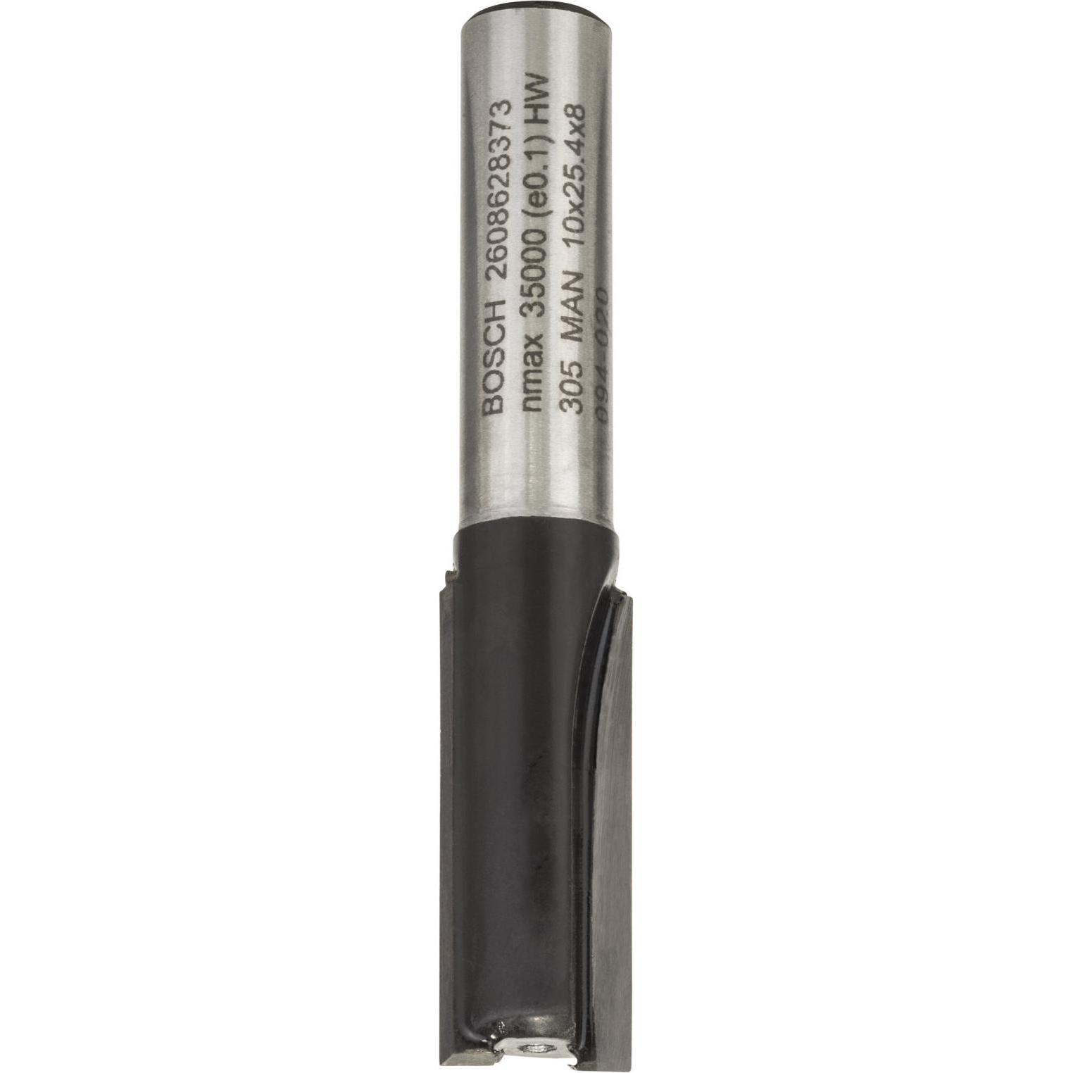 Thumbnail - Bosch Professional Zubehör, Fräser, Nutfräser, 8 mm, D1 10 mm, L 25,4 mm, G 56 mm