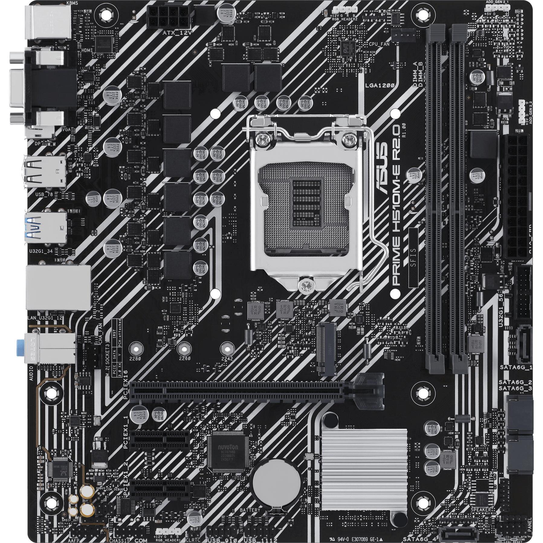 ASUS PRIME H510M-E R2.0 (LGA 1200, Intel H510, mATX), Mainboard