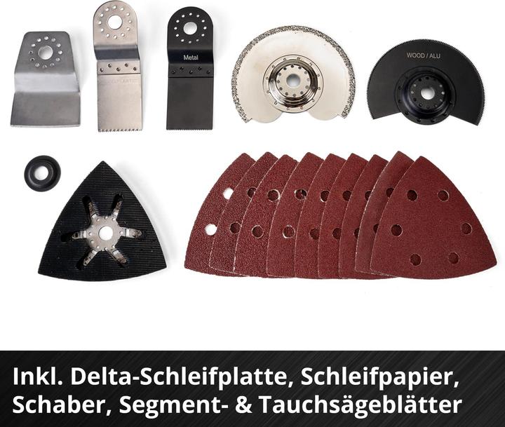 Produktbild Einhell Akku-Multifunktionswerkzeug VARRITO 18 Li Kit (1x 4,0 Ah)