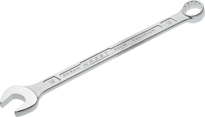 Produktbild HAZET Ring-Maulschlüssel 600N-18 ∙ Aussen Doppel-Sechskant-Tractionsprofil ∙ 18 mm (18 mm)