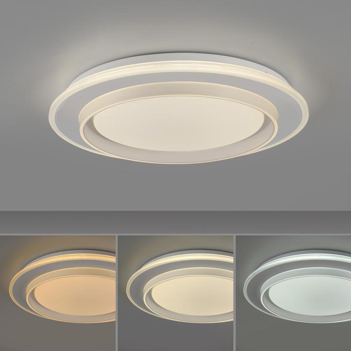 Produktbild Just Light LED Deckenlampe LAGO CCT dimmbar Fernbedienung rund 30min Timer, CCT (4600 lm)