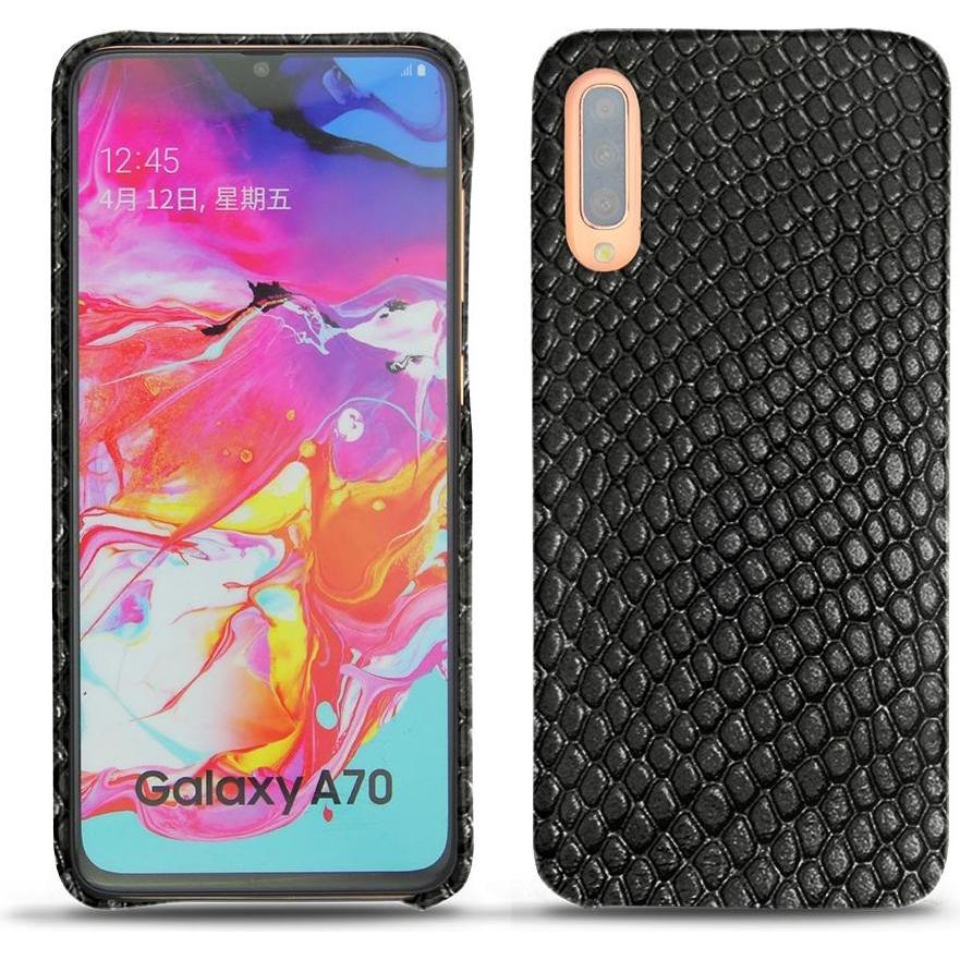 Thumbnail - Noreve Lederschutzhülle (Samsung Galaxy A70), Smartphone Hülle, Schwarz