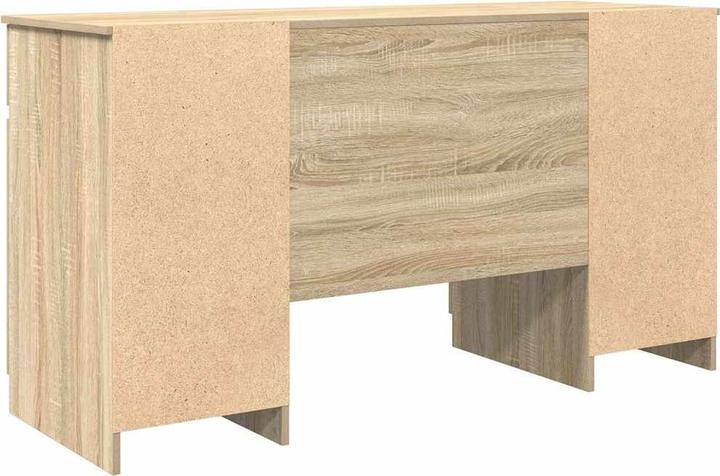 Image du produit vidaXL Bureau Chêne Sonoma 140x49x76 cm Matériau dérivé du bois