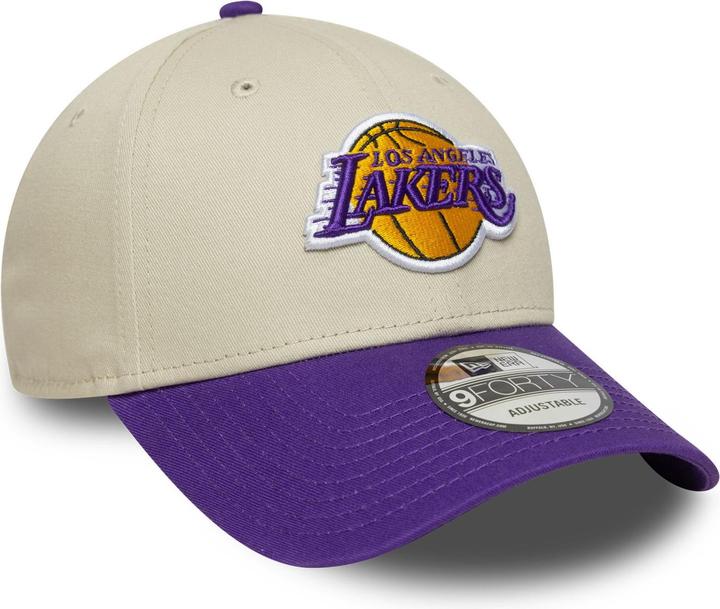 Actual product image New Era 9Forty Strapback Cap - Los Angeles Lakers Beige
