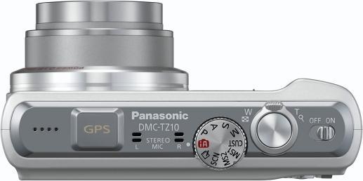 Actual product image Panasonic Lumix TZ10, 12MPixel, 12xWW zoom, GPS, silver (1/2,3'')