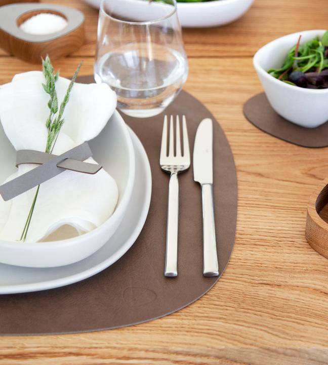 Actual product image Andersign Placemat Curve L, Double Cloud Brown/Nupo Sand, 37x44 cm (1 pcs., 37 x 44 cm)