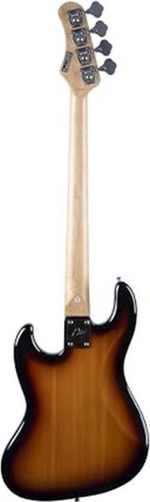 Produktbild EKO Jazz-Bass mit Vintage-Silhouette, Sunburst-Finish und Single-Coil-Pickups (E-Bass, Ahorn, Lorbeerholz, Pappel)