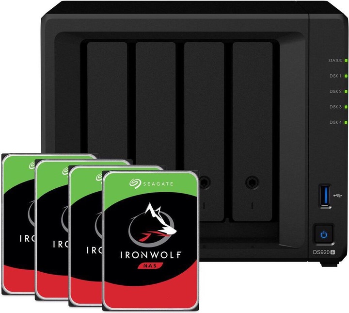 Immagine prodotto Synology DS920+ (4 x 8 TB, Seagate Ironwolf)