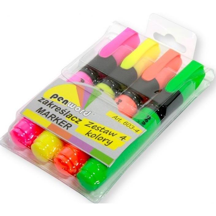 Teka, Evidenziatori, Textmarker 4 Farben (4 x)